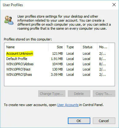 Delete a User Account in Windows 10 16